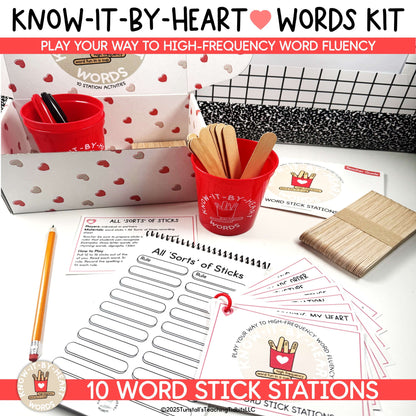 Know-It-By-Heart Word Sticks | Hands-On High Frequency Word & Phonics Games