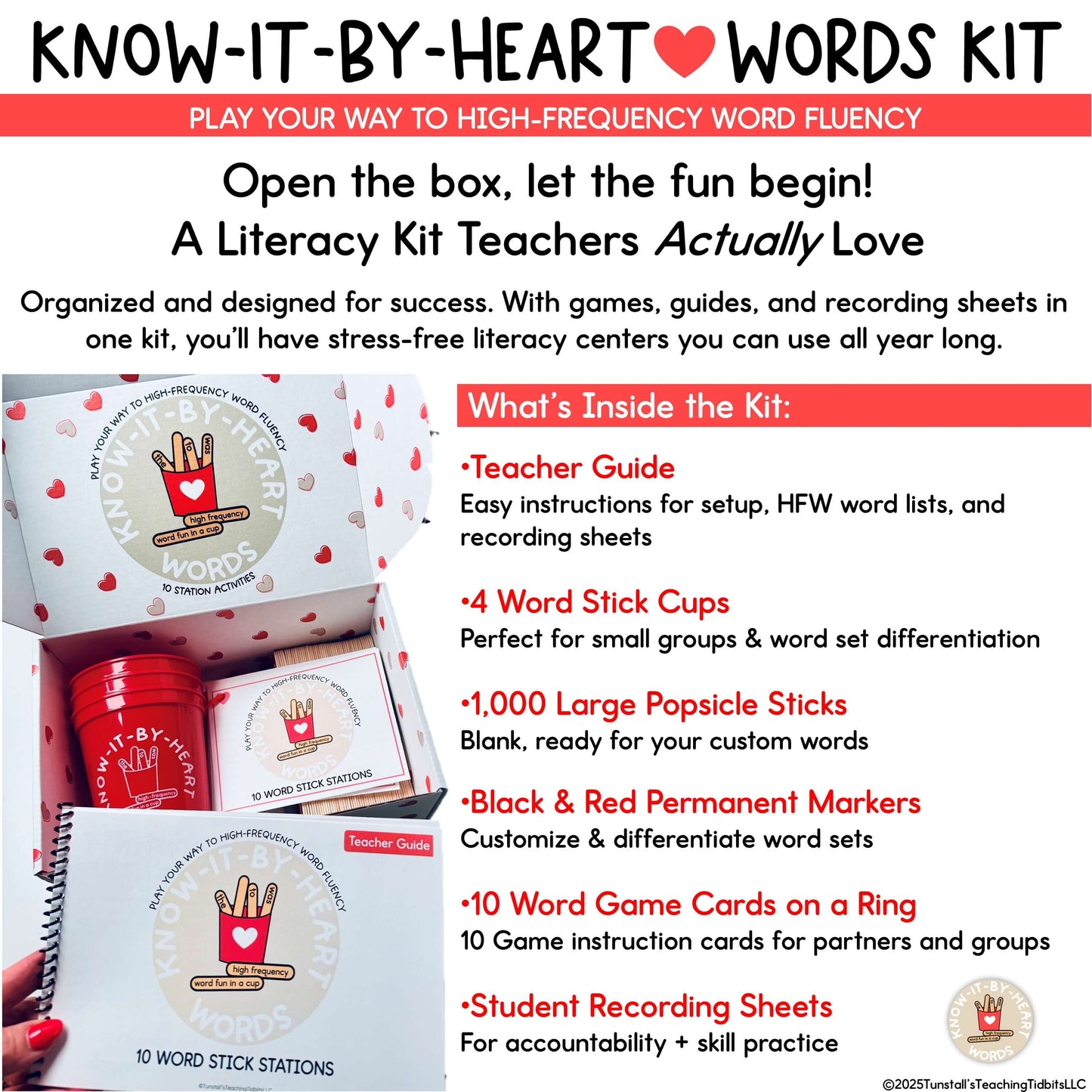 Know-It-By-Heart Word Sticks | Hands-On High Frequency Word & Phonics Games